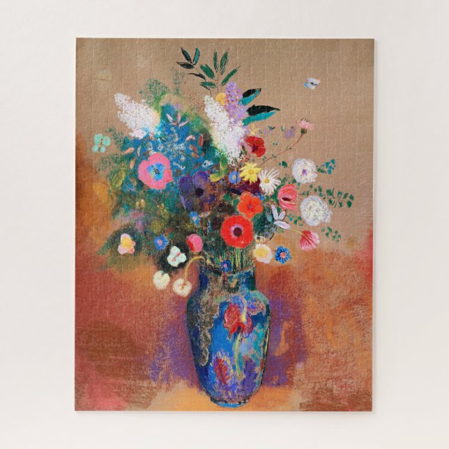 Puzzle La pintura de Odilon Redon, Ramo de Flores, (Vertical)