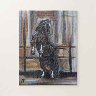 Puzzle La pintura del caballo salvaje de Alfred Fox