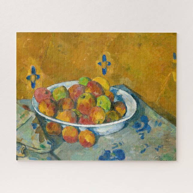 Puzzle La placa de manzanas de Paul Cezanne (Horizontal)