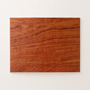 Puzzle La plantilla en blanco de madera DIY de la nuez