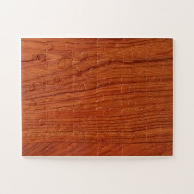 Puzzle La plantilla en blanco de madera DIY de la nuez (Horizontal)