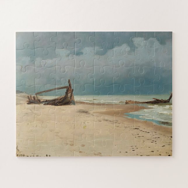 Puzzle La playa de Højen, por P.S. Krøyer, Art (Horizontal)