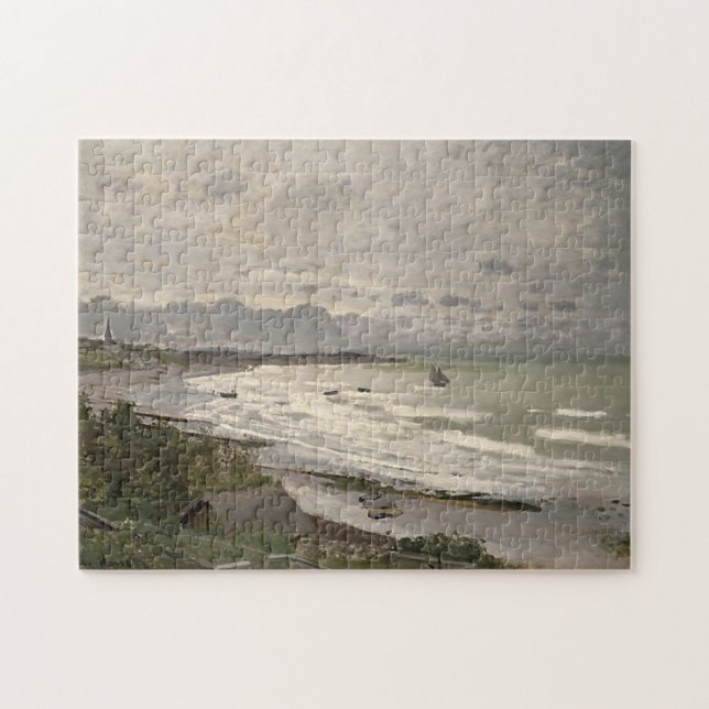 Puzzle La playa del Bella Artes Monet de Sainte-Adresse (Horizontal)