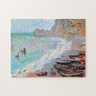 Puzzle La playa en Etretat Claude Monet