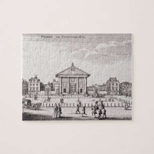 Puzzle La plaza en el jardín de Covent, 1647 (grabado)