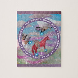 Puzzle la portada del libro de mis hijos "botas de mosca"