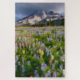 Puzzle La pradera de flores silvestres y la lenticular en