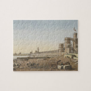 Puzzle La presa a través del Nilo, el edificio del Asuá