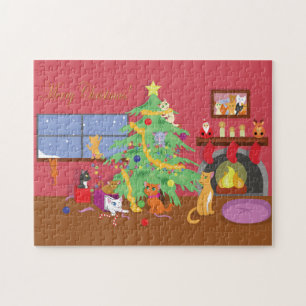 Puzzle La primera Navidad de los gatitos