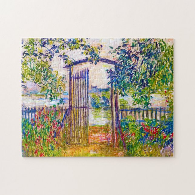 Puzzle La Puerta del Jardín en Vetheuil Claude Monet vibr (Horizontal)