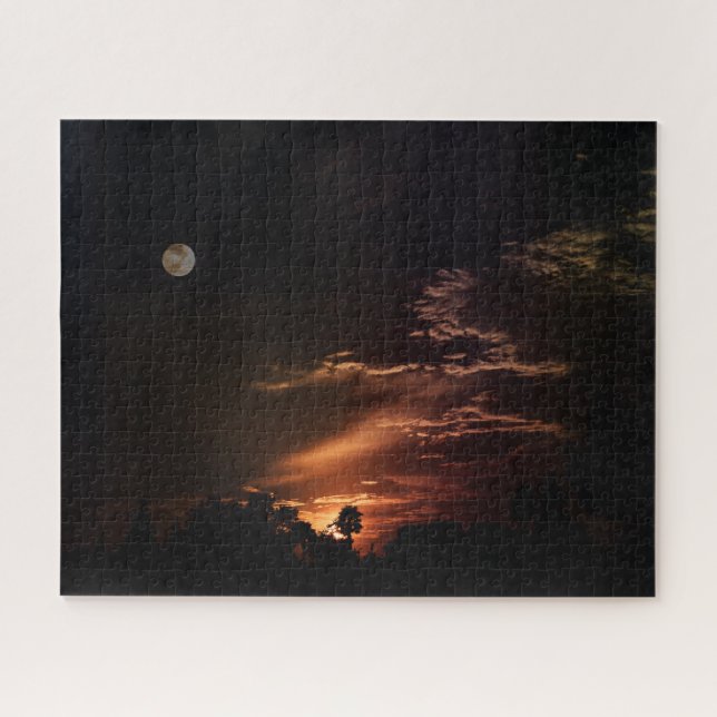 Puzzle "La puesta de sol de la luna" (Horizontal)