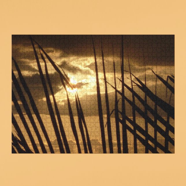 Puzzle La puesta de sol en la playa (Sunset at the Beach 1000 Piece Jigsaw Puzzle)