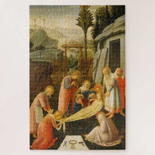 Puzzle La recompensa de Cristo 1450 por Fra Angelico (Vertical)