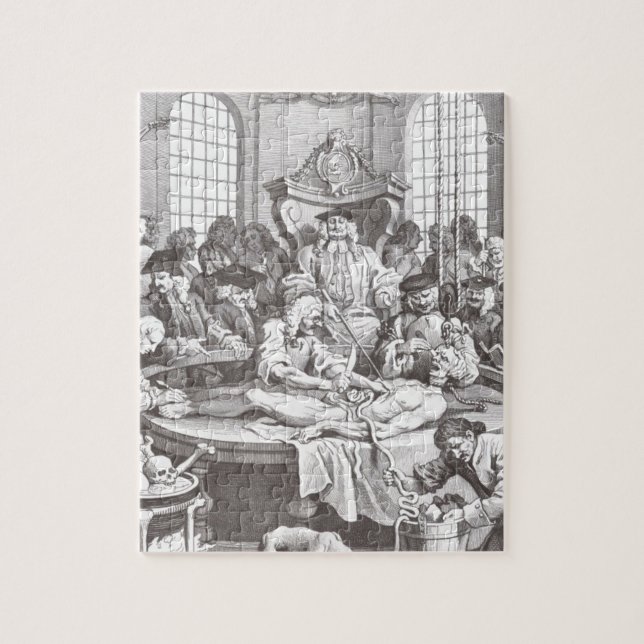 Puzzle La recompensa de la crueldad de William Hogarth (Vertical)