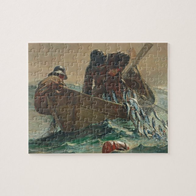 Puzzle La red de los arenques, 1885 (aceite en lona) (Horizontal)