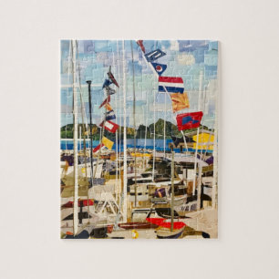 Puzzle "La Regata" En Papel Cortado