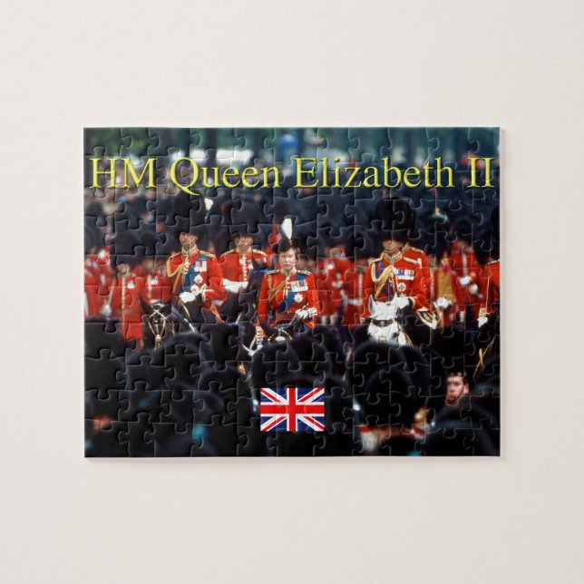 Puzzle La reina Elizabeth II - favorable foto (Horizontal)