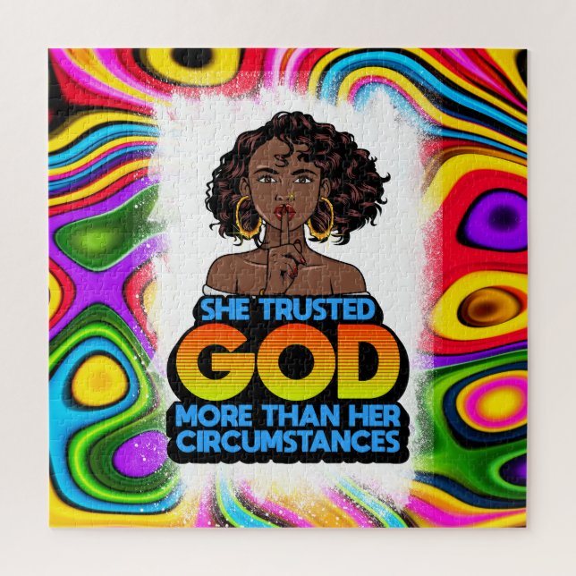 Puzzle La reina negra melanin poppin sista afirmación amo (Vertical)