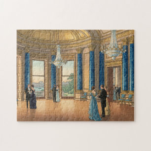 Puzzle La Sala de Música de Buckingham Japonés Grabado en
