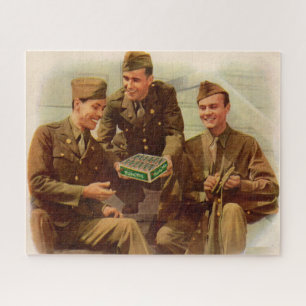 Puzzle La Segunda Guerra Mundial de los años 1940 y solda