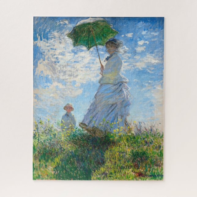 Puzzle La señora Monet de Claude Monet y su hijo (Vertical)