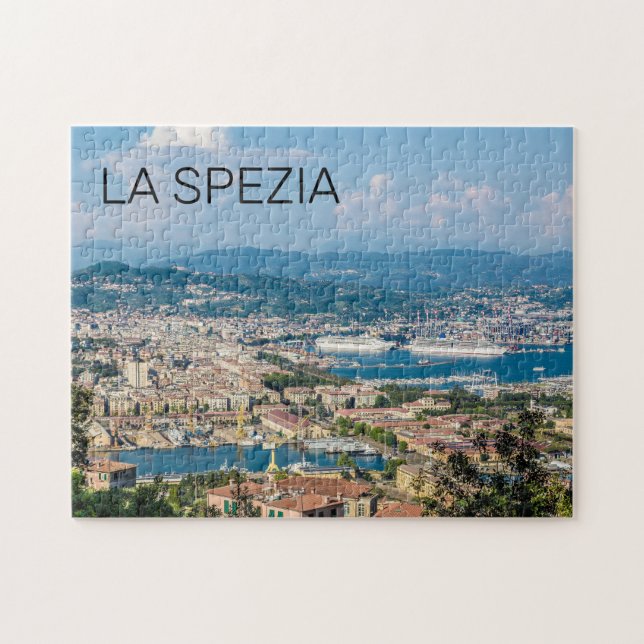 Puzzle La Spezia Cityscape Liguria Italia Holiday Souveni (Horizontal)