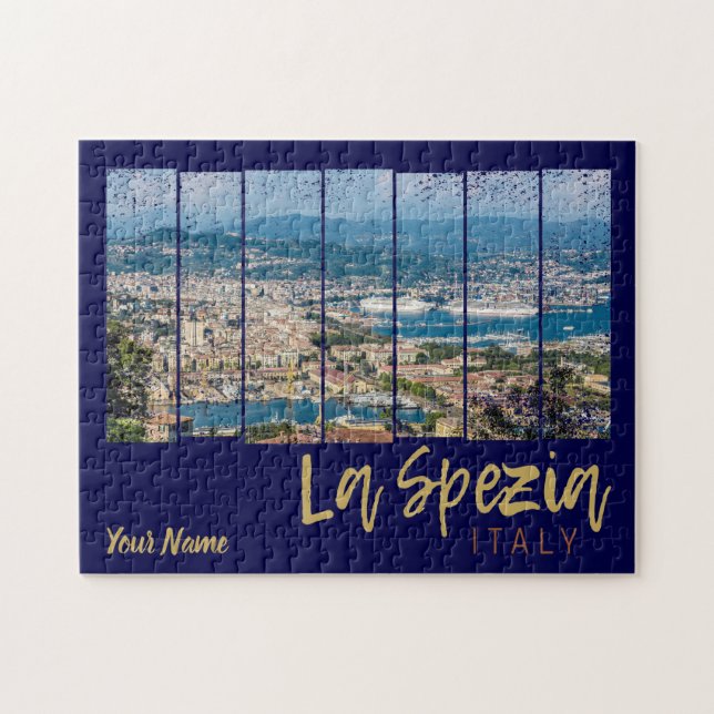 Puzzle La Spezia Liguria Italia Vintage Souvenir (Horizontal)