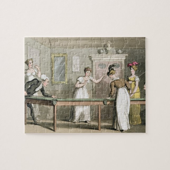 Puzzle La tabla de billar, 'del viaje del Dr. Syntax (Horizontal)