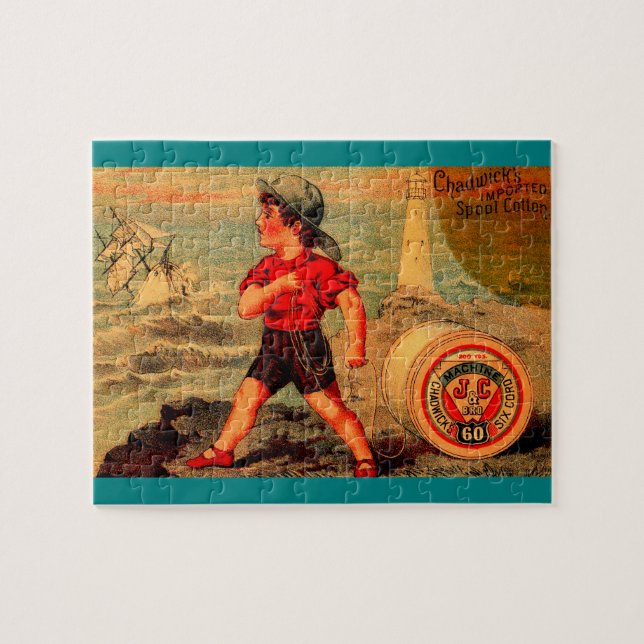 Puzzle La tarjeta comercial victoriana Chadwick's Importe (Horizontal)
