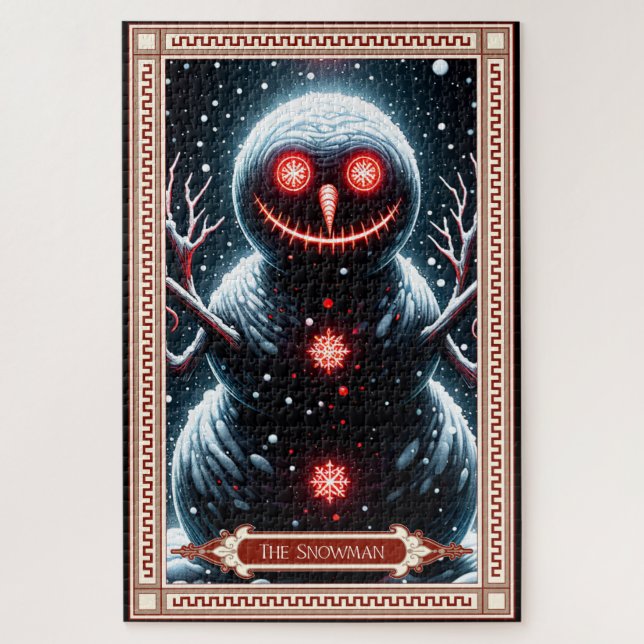 Puzzle La tarjeta Tarot de Snowman (Vertical)