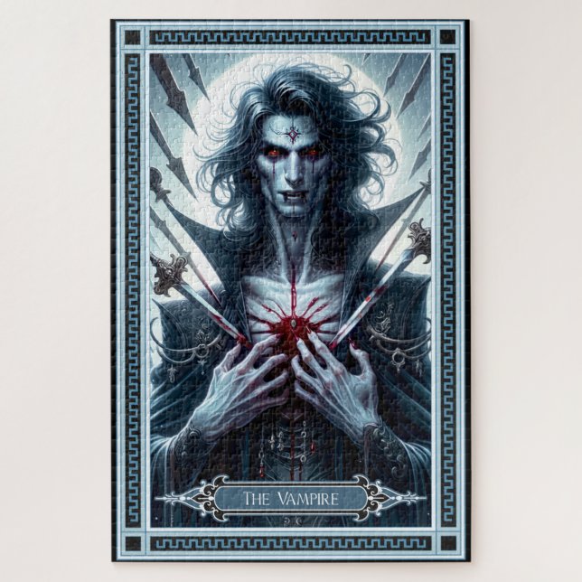 Puzzle La tarjeta Tarot de vampiros (Vertical)