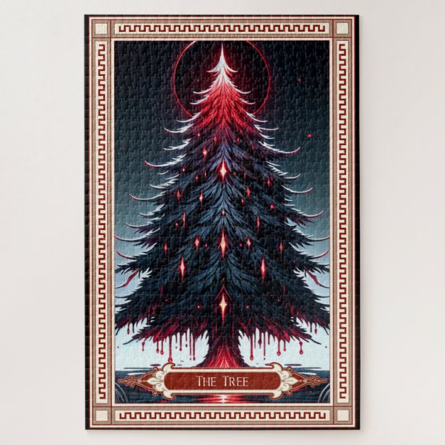 Puzzle La tarjeta Tarot del árbol de Navidad (Vertical)