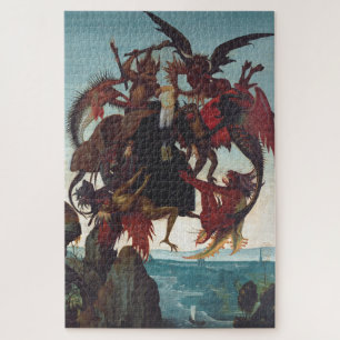 Puzzle La tentación de San Antonio por Michelangelo