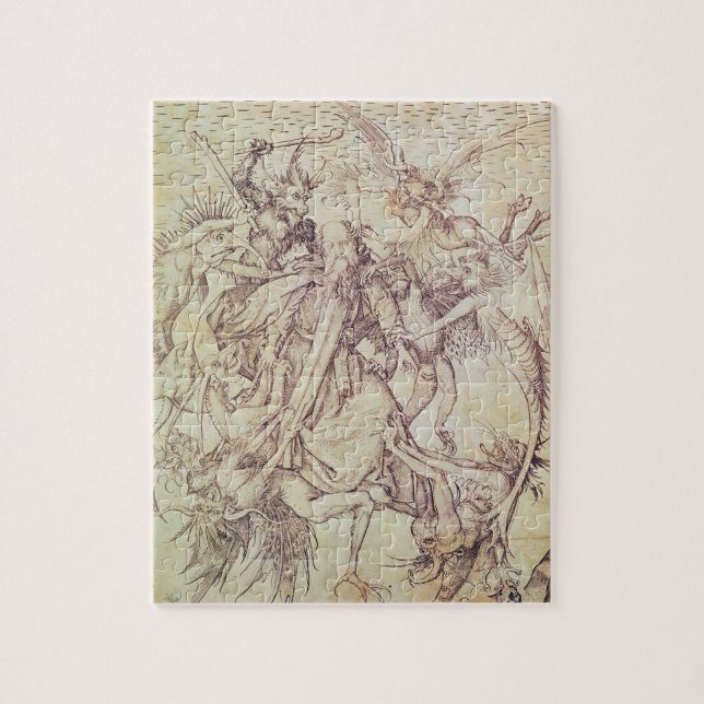 Puzzle La tentación de St Anthony (grabado) (Vertical)