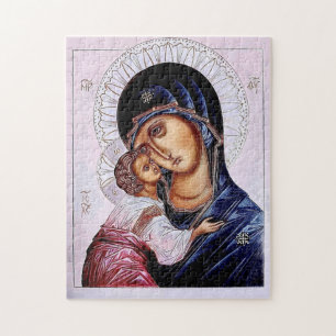 Puzzle La Theotokos y el Niño Jesús Icono Ortodoxo     