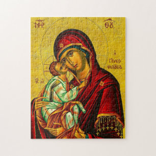 Puzzle La Theotokos y el Niño Jesús Icono Ortodoxo  