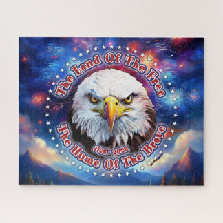 Puzzle La Tierra De Los Libres Hogar Águila Marrón Fuegos