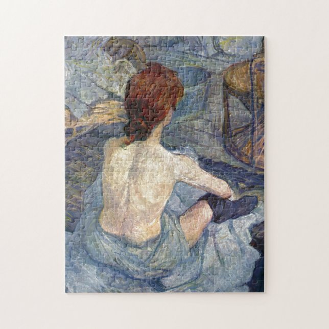 Puzzle La Toilette Rousse - Pintura de Toulouse-Lautrec (Vertical)