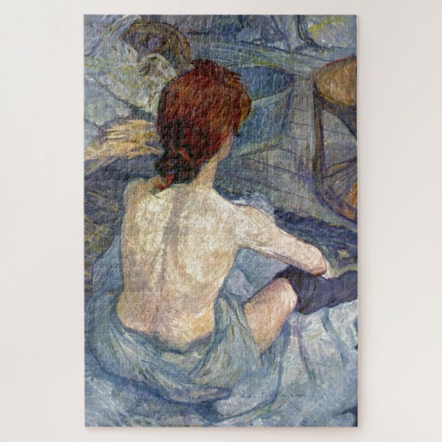 Puzzle La Toilette Rousse - Pintura de Toulouse-Lautrec (Vertical)