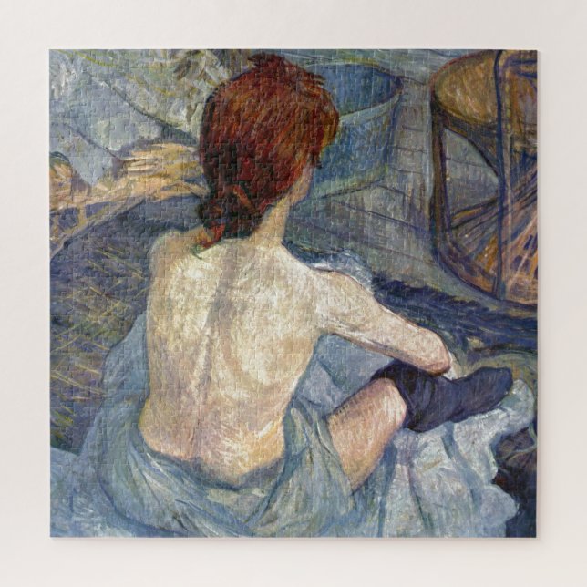Puzzle La Toilette Rousse - Pintura de Toulouse-Lautrec (Vertical)