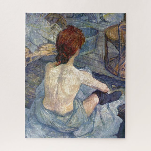Puzzle La Toilette Rousse - Pintura de Toulouse-Lautrec (Vertical)