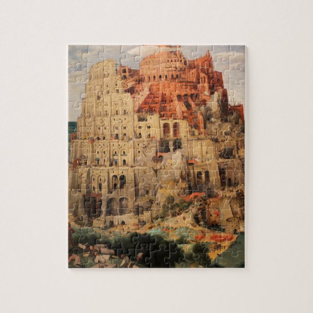 Puzzle La torre de Babel de Pieter Bruegel la anciano (Vertical)