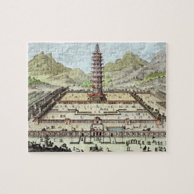 Puzzle La torre de la porcelana de Nanking, platea 12 de (Horizontal)