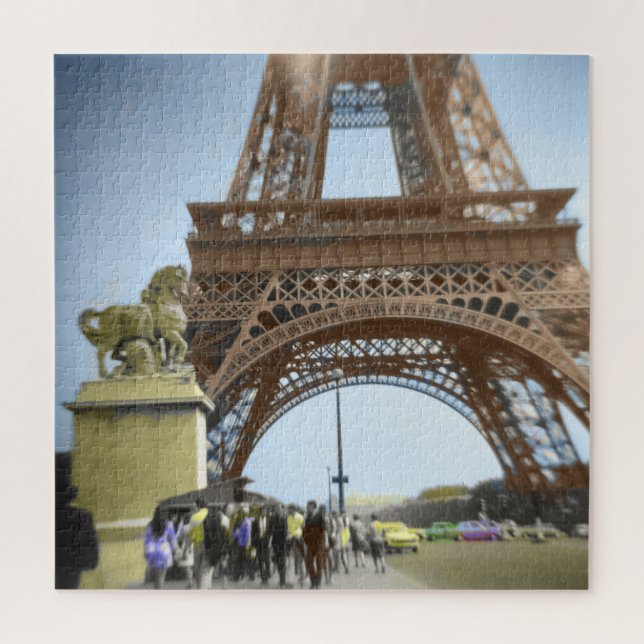 Puzzle La Torre Eiffel, como no la has visto antes. (Vertical)
