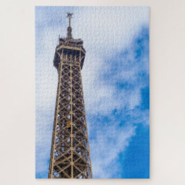Puzzle La Torre Eiffel en las nubes de París, Francia