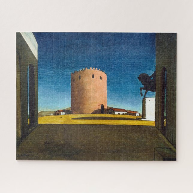 Puzzle La Torre Roja | Giorgio de Chirico |  (Horizontal)