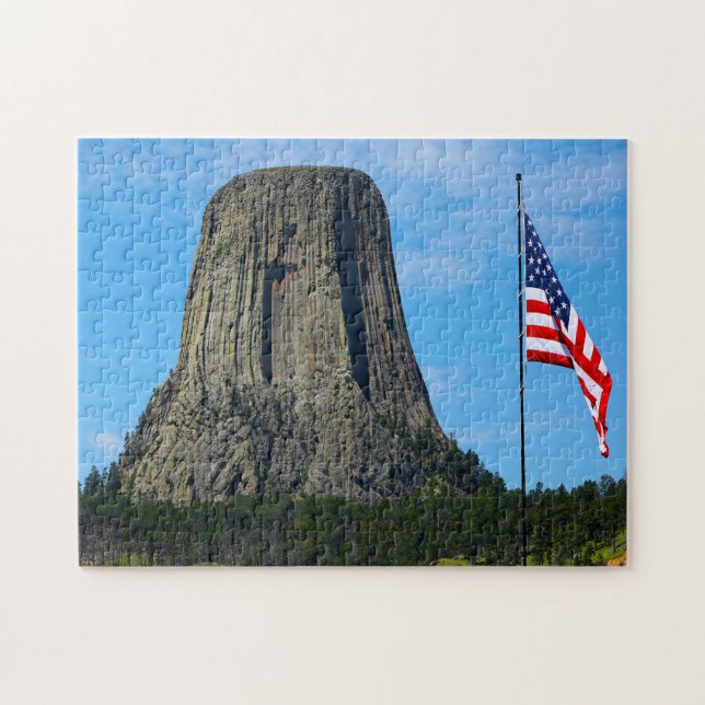 Puzzle La Torre Wyoming del Diablo. (Horizontal)