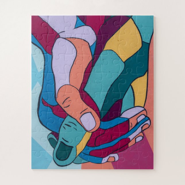 Puzzle La unidad en la diversidad mantiene el rompecabeza (Vertical)