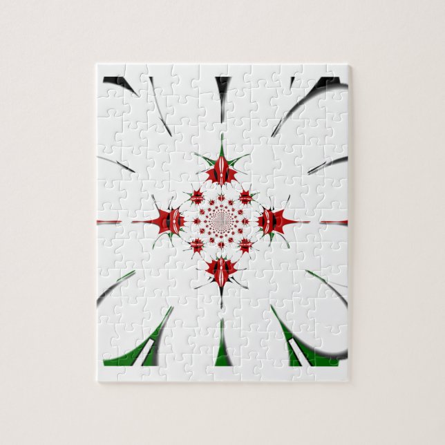 Puzzle La vibrante bandera Escudo de la República de Keni (Vertical)