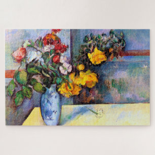 Puzzle La vida con flores en una caja, Paul Cezanne